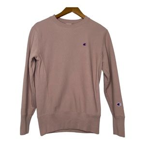 Champion Retro Reverse Weave Warm Up Crew C Logo Sweatshirt Size…